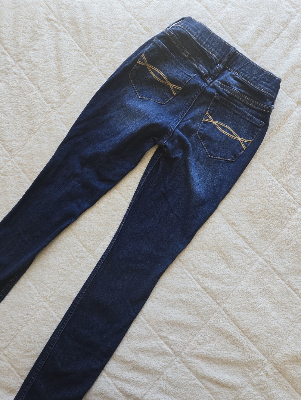 A&F Bundle Girl Kids Flare Jeans - Black and Dark Blue Color Size 13/14 Kids - Picture 8 of 11